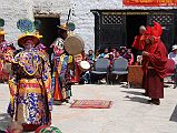 Mustang Lo Manthang Tiji Festival Day 2 03-2 Dorje Jono Prays To Senior Monks